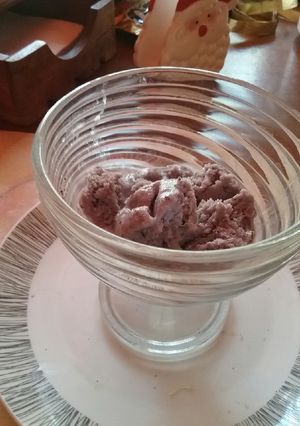 Una foto de Helado de arándanos