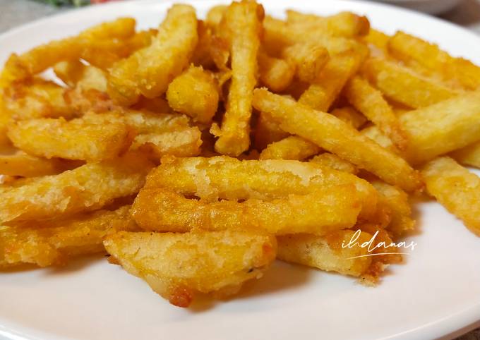 Resep: Kentang Goreng Tepung (awet crispy) Untuk Jualan