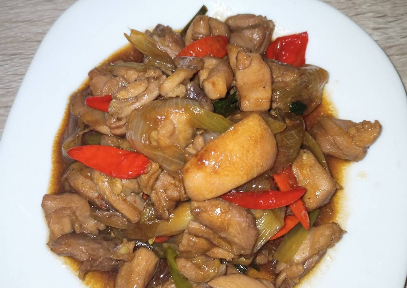 Ayam teriyaki pedas