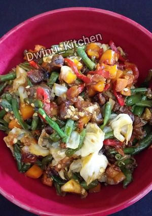 Foto resep Daging kambing tumis pedas