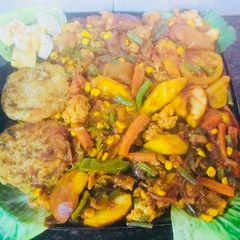 A picture of Vegetable Sizzler.