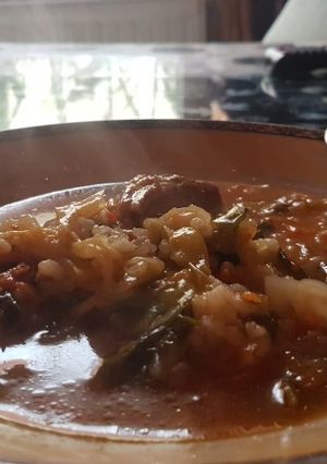 O poză a rețetei Varză dulce cu carne de porc!.