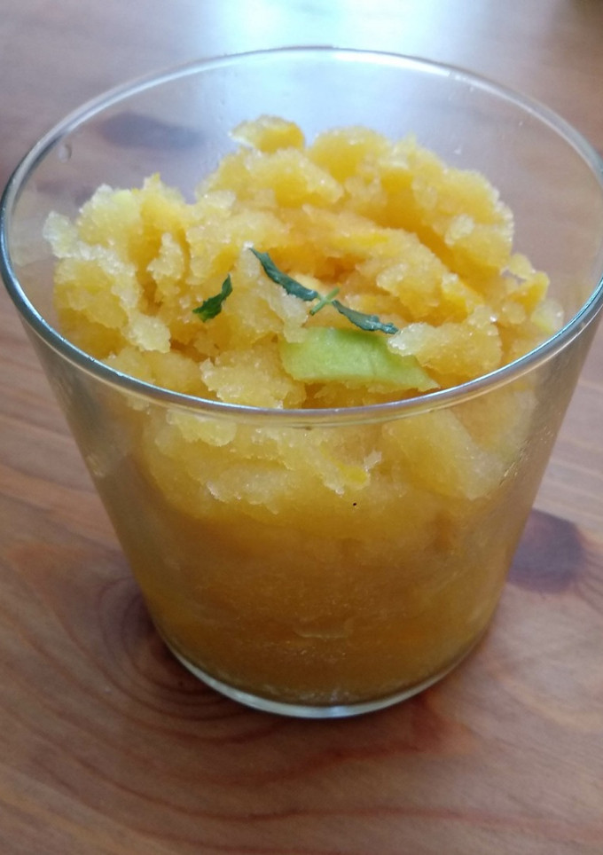 Una foto de Sorbete de Naranja y Lima