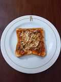 Pizza Roti Bakar Topping Beef Slice Bolognese