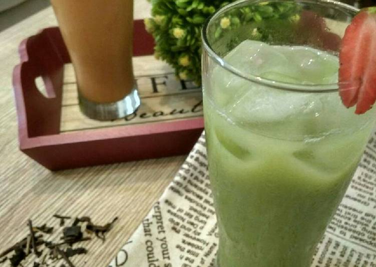Thai tea & Green tea milk