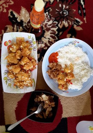 Foto resep Udang tepung telur asin 