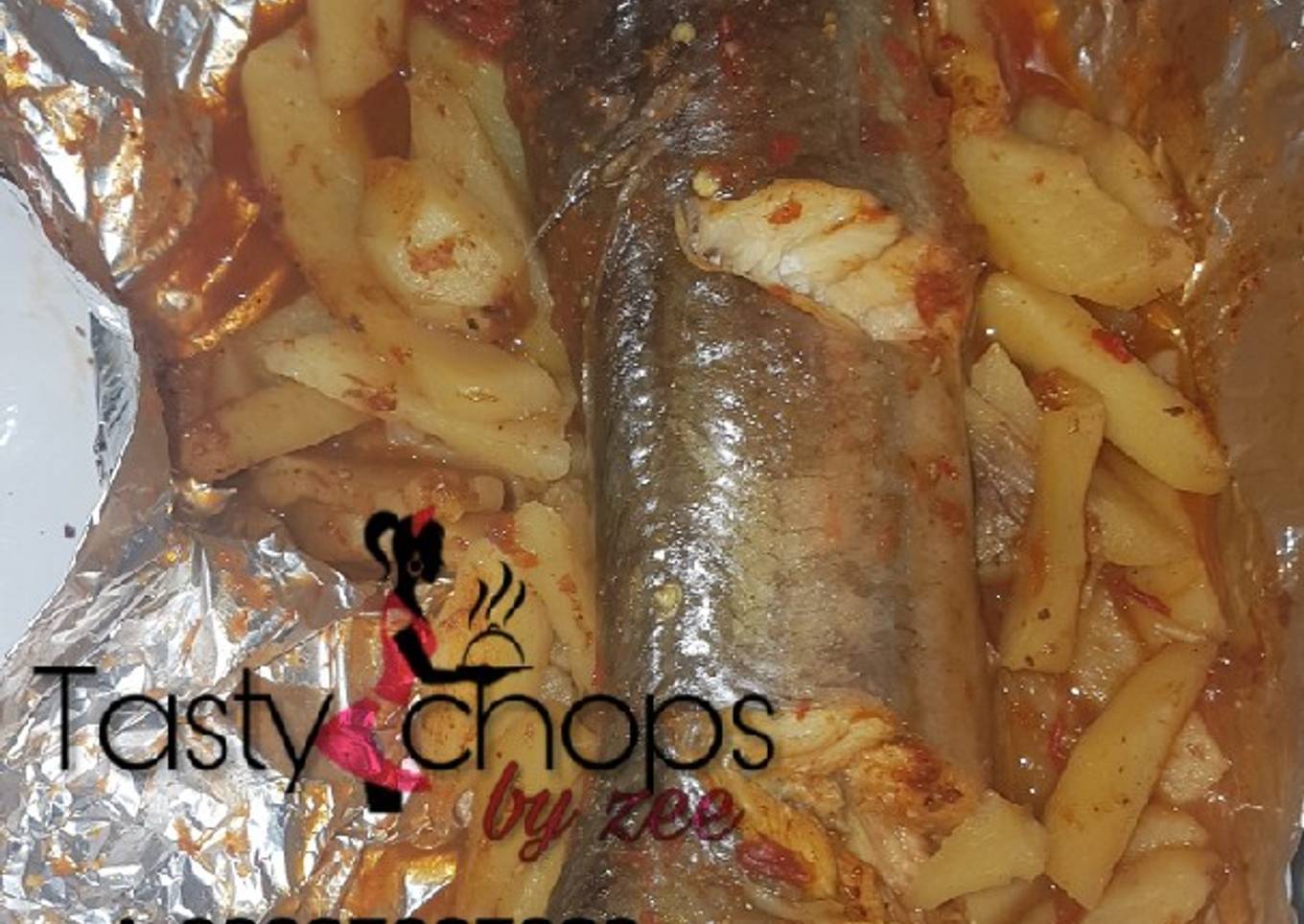 Roasted fish