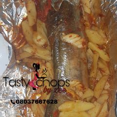 A picture of Roasted fish.