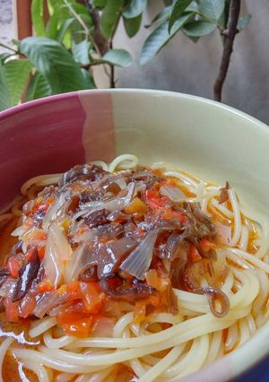 Foto resep Spaghetti Saus Jamur