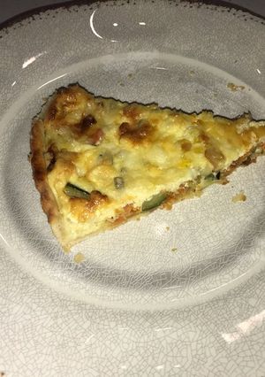 Una foto de Quiche de zapallitos y zanahoria