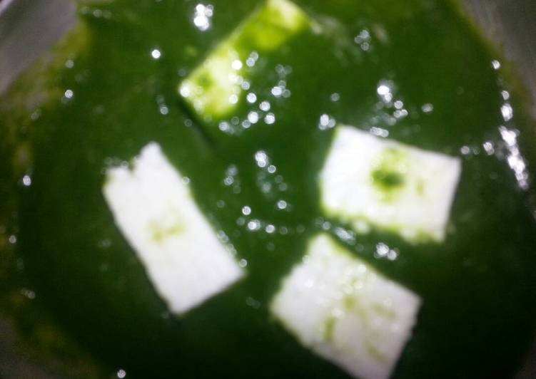 Recipe of Palak paneer in 21 Minutes for Young Wife