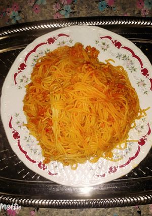 عکسی از دستور ماکارونی ناهار خوشمزه امروز😋