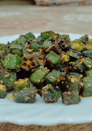 A picture of Masaladar Bhindi.