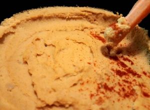 Una foto de Hummus de garbanzos