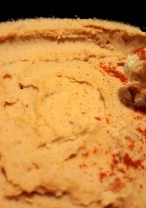 Una foto de Hummus de garbanzos