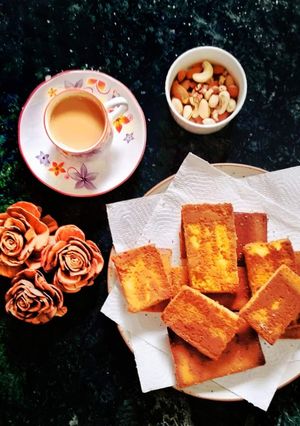 কেক বিস্কটি বা ড্ৰাই কেক (cake biscotti ba dry cake recipe in Bengali) রেসিপির প্রধান ছবি