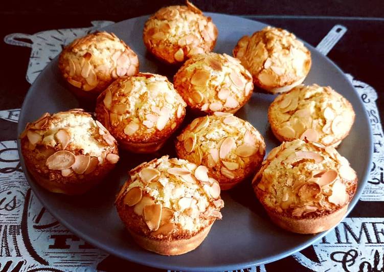 Muffin praline amandes effilées 💕