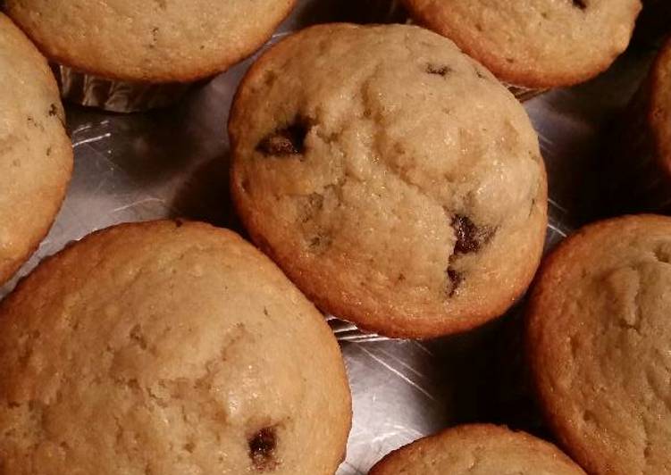 Recipe of Homemade Chocolate Chip Muffins