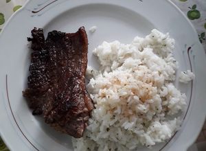 Una foto de Churrasco de cuadrada frito