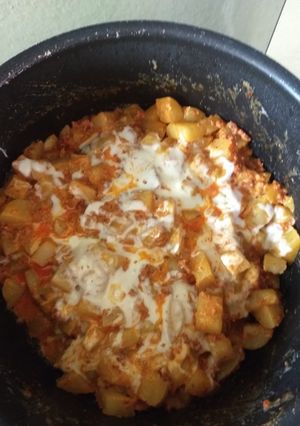 Una foto de Papas gratinadas