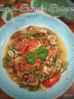 Foto resep Tumis Buncis Saus Bolognese