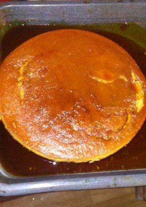 Una foto de Flan