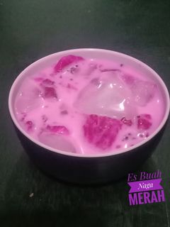 Foto resep Es Buah Naga Merah
