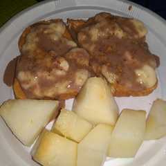 Una foto de Tostadas con plátano y mantequilla de cacahuete