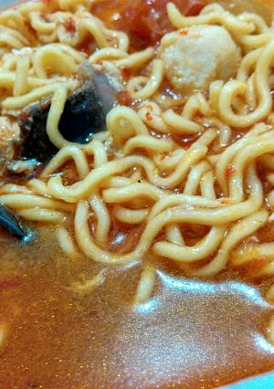 Foto resep Mie Godhog Pedas simpel