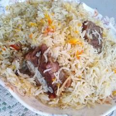 A picture of Beef pulao 🍽️.