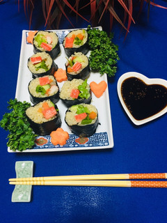 Una foto de Japanese Sushi Maki de Quinua Vegano!