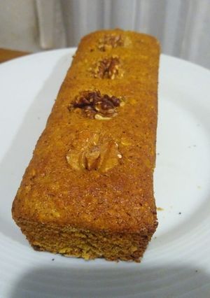 Una foto de Budín integral de banana y nueces
