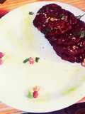 Potato Beetroot Mini pancakes