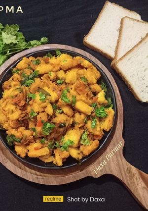 A picture of Bread Upma.