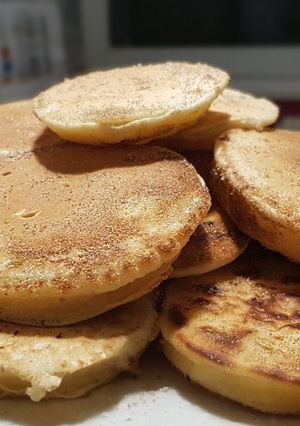 Une photo de 34• 🥞 Pancakes aux pommes express façon Apfelkiechle 🍎
