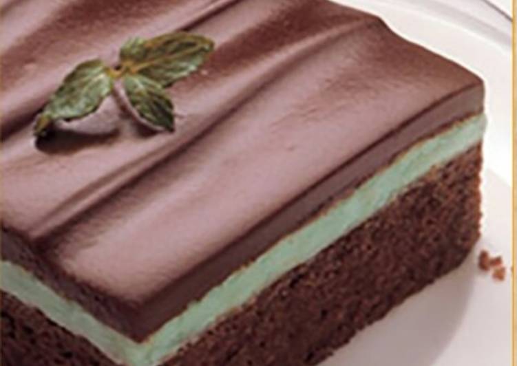 Easiest Way to Make Super Quick Homemade Chocolate mint brownie