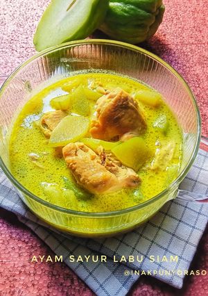 Foto resep Ayam Sayur Labu Siam bumbu SatSet