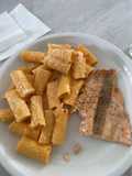 Pesto-Sahne-Lachs Nudeln