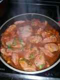 Lomito de cerdo ahumado con salsa picante