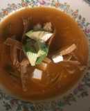 Sopa huasteca de fideos