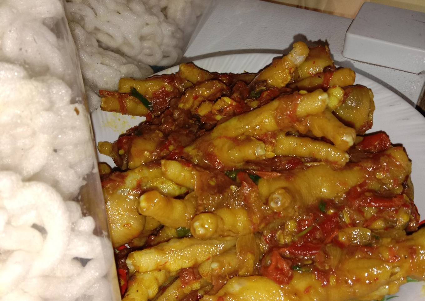 Ceker pedas manis