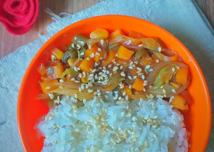 Langkah Membuat Sardine Rice in a Bowl #309 Untuk Pemula