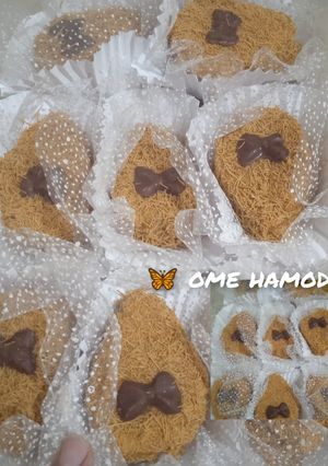 صورة لوصفة حلوة ورقة بقطايف😍