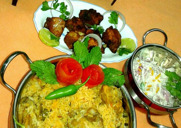 Country chicken biryani