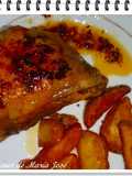 Pollo en salsa chimichurri
