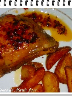 Una foto de Pollo en salsa chimichurri
