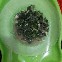 A picture of Tumis sawi hijau sederhana sedap.