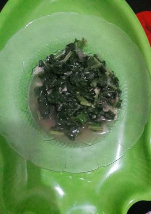 Foto resep Tumis sawi hijau sederhana sedap