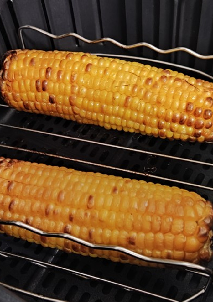 Una foto de Mazorca de maíz en AirFryer (freidora de aire)