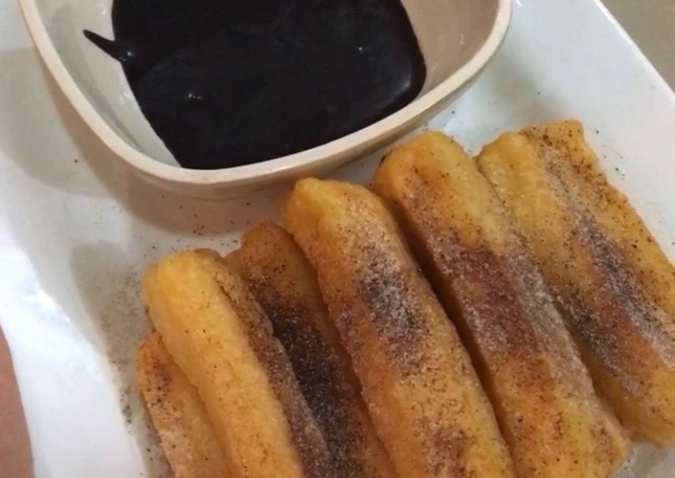 Resep Churros with choco sauce
